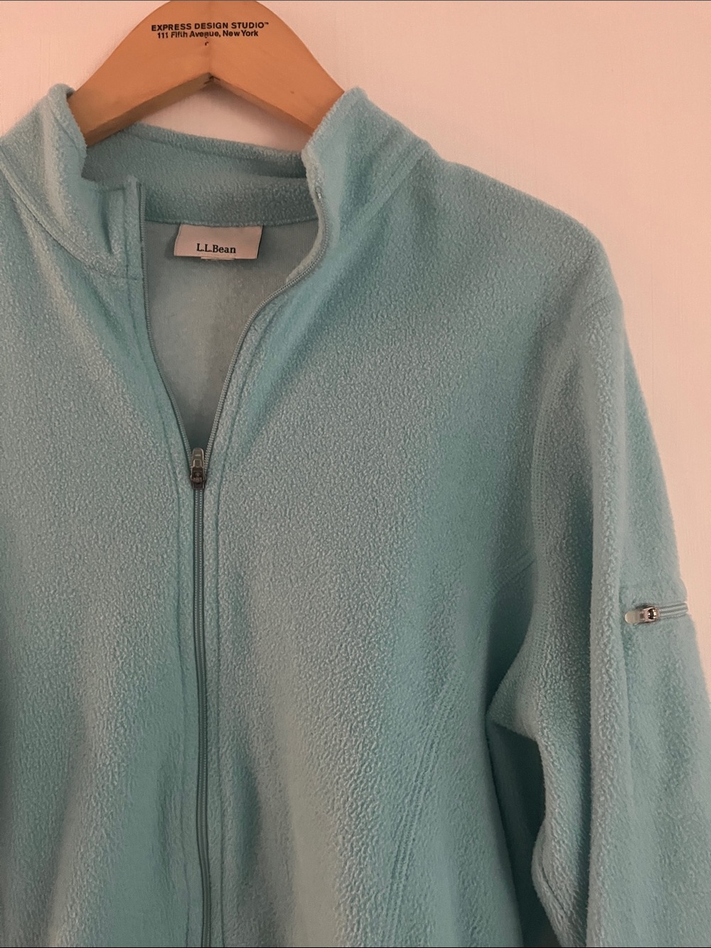 L.L. Bean Fleece Zip Up Light Teal